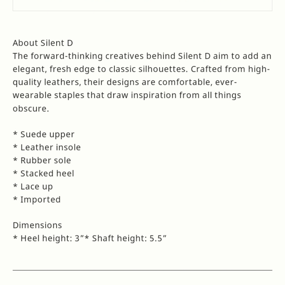 New Anthropologie Silent D Leather Crochet Bestie Ankle Boot - Picture 6 of 6